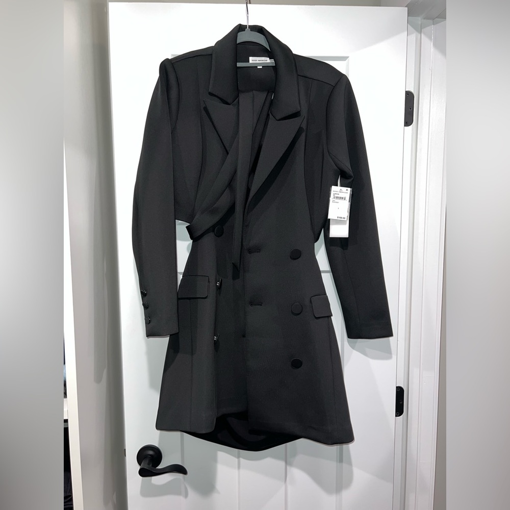 Good American Scuba Blazer Dress